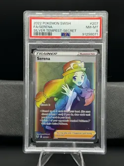 Rainbow Serena Silver Tempest Secret #207 PSA 8 2022 Pokemon SWSH Full Art ???? - Image 1
