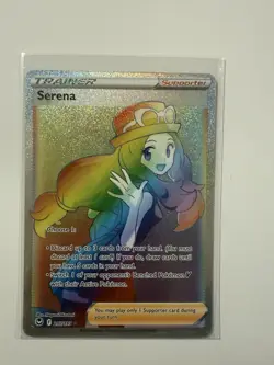 Pokemon TCG Serena 207/195 Silver Tempest Holo Rainbow Secret Rare - Image 1