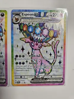 Pokemon Umbreon and Espeon Black Star Promo SVP175 SVP176 Figure Collection NM/M - Image 3