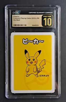 CGC 10 Pristine - Pikachu 2019 [Old Maid Pokemon Center Exclusive] - Image 1