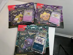 Pokemon SV4.5 Paldean Fates Tech Sticker Collection SET of 3 (1 of each) SEALED! - Image 1