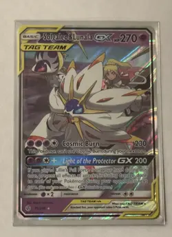 Solgaleo & Lunala GX 75/236 Sm-Cosmic Eclipse Holo Pokemon NM/ M Ultra Rare - Image 2