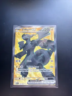 Zekrom EX 158/086 Full Art Ultra Rare Black Bolt Pokemon TCG MC - Image 1
