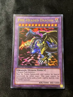 Yugioh! LP Five-Headed Dragon - LC03-EN004 - Ultra Rare - Limited Edition Lightl - Image 1