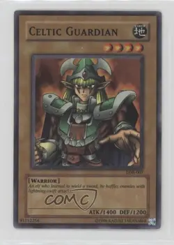 Celtic Guardian YuGiOh Legend of Blue Eyes White Dragon #LOB-007 2002 - Image 1