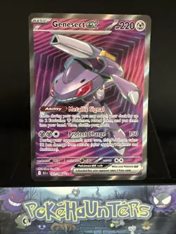 Pokemon Card Genesect ex 161/086 Black Bolt Ultra Rare Full Art NM - Image 1