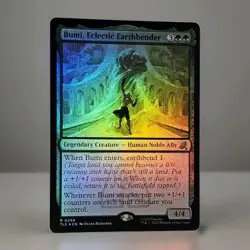 MTG Magic The Gathering Avatar Bumi Eclectic Earthbender Foil 248 NM/M - Image 3