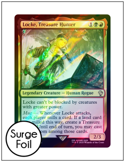 1x Locke, Treasure Hunter, Surge Foil, Final Fantasy, Magic MTG NM - Image 1