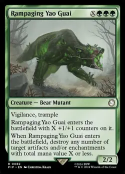 1 x Rampaging Yao Guai - Universes Beyond: Fallout - NM-Mint - MTG - Image 1