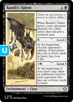 MTG Bandit's Talent BloomBurrow Uncommon Enchantment Class NM - Image 1