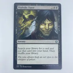 MTG Diabolic Tutor Conspiracy Take the Crown LP Black Sorcery Search Card - Image 1