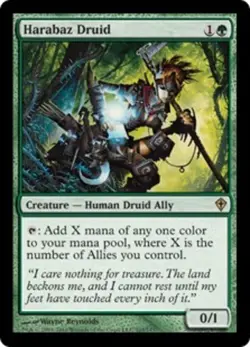 MTG magic cards 1x Harabaz Druid Worldwake NM-Mint, English - Image 1