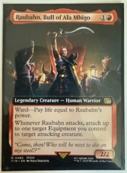 MTG: Raubahn, Bull of Ala Mhigo (Extended Art) Final Fantasy Regular NM - Image 1