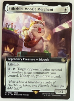 MTG: Stiltzkin, Moogle Merchant (Extended Art) Final Fantasy Regular NM - Image 1
