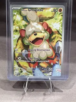 Hisuian Growlithe Illustration Rare 181/167 Pokemon Twilight Masquerade IR - Image 1