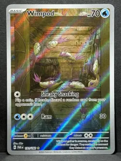 Pokemon TCG Wimpod Paradox Rift 191/182 Holo Illustration Rare NM - Image 1