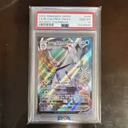 PSA 10 Pokemon Ice Rider Calyrex VMAX - (Holiday Calendar) 046/198 - Image 1