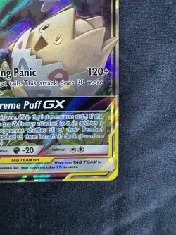 2019 Pokemon SM Cosmic Eclipse Togepi Cleffa Igglybuff Tag Team Holo #143/236 - Image 3