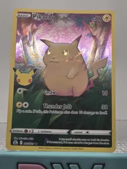 Pikachu 5/25, NM Full Art Holo, Pokemon Celebrations 25th Anniversary TCG Card - Image 1