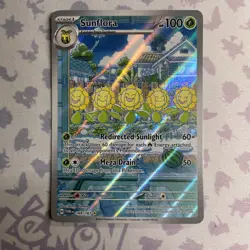 Pokemon TCG Sunflora 169/167 Sv06: Twilight Masquerade Illustration Rare NM - Image 1