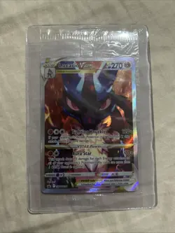 Pokemon Sealed Lucario VSTAR SWSH291 SWSH Sword Shield Promo Card Black Star New - Image 1