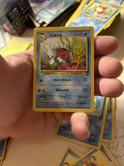 Seaking 60/130 Base Set 2 - Uncommon Pokemon Card - vintage - Image 1
