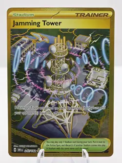 Pokemon TCG Destined Rivals Jamming Tower Gold Holo Hyper Rare 243/182 Near Mint - Image 3