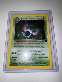 Pokemon Dark Golbat TCG Holo Card 7/82 German - Image 1