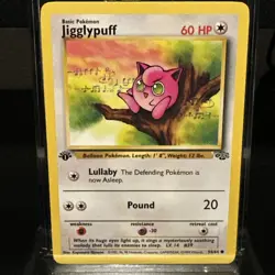 1999 Pokemon TCG Jigglypuff Jungle 54/64 1st Edition NM-/LP+ - Image 1