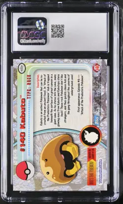 CGC 9 Kabuto 140 Silver Foil Topps Series 3 2000 Pokemon Card - Image 2
