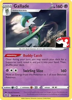 1x Gallade (#062/189) NM Eng Pokemon - Prize Pack Series - Image 1