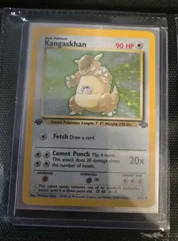 Pokemon Kangaskhan 1st Edition Fossil. Hp/dmg - Image 1
