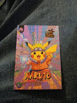 Naruto (Pikachu) #E28 - Purple Holo Box Hit - Pikachu Cosplay - Pokemon - Image 1