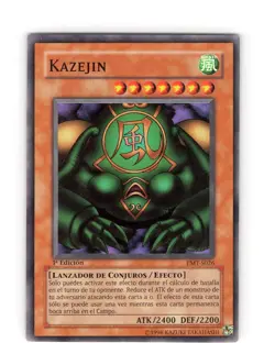 Yu-Gi-Oh Kazejin PMT-S026 1st Edition Super Rare Card (Spanish) MRD-026 LP - Image 1