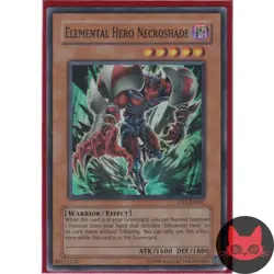Yugioh Elemental HERO Necroshade GX1-EN001 Super Rare NM - Image 1