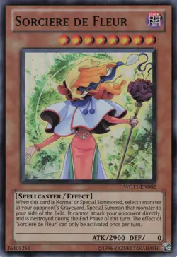 Yugioh Sorciere de Fleur WC11-EN002 Super Rare NM - Image 1