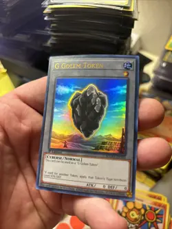 Yugioh G Golem Token Token Ultra Rare MAMA NM MINT - Image 1