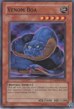 Yugioh Venom Boa TAEV-EN016 Common LP - Image 1