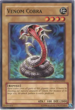 Yugioh Venom Cobra TAEV-EN005 Common LP - Image 1