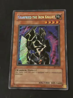 Gearfried the Iron Knight 2003 Collectors Tin Limited Yugioh BPT-012 Secret Rare - Image 1