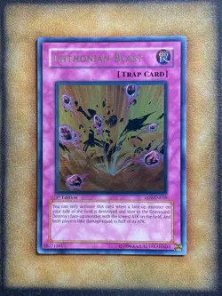 Yugioh Chthonian Blast EEN-EN050 Ultimate Rare 1st Ed NM - Image 1