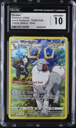 CGC 10 Wyrdeer Holo TG06/TG30 Trainer Gallery Astral Radiance Pokemon Card - Image 1
