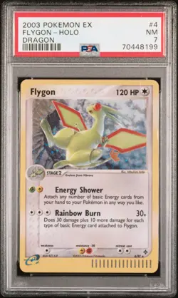 PSA 7 Flygon Holo 7/97 EX Dragon 2003 Pokemon Card - Image 1