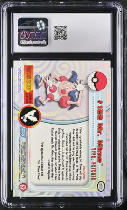 CGC 10 GEM MINT Mr. Mime #122 Pokemon Topps Series 3 2000 Pokemon Card - Image 2