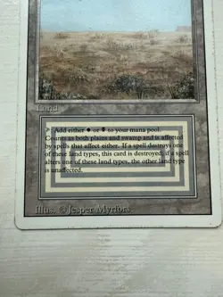 Magic the Gathering Scrubland Revised Edition Dual Land Regular Card - Image 3