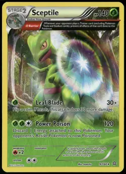 Sceptile 9/160 XY Primal Clash Holo Rare Pokemon Card Near Mint-1 - Image 1