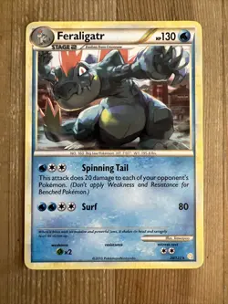 Feraligatr - 20/123 - Non Holo Rare - HGSS Set Pokemon Card - LP - Image 1