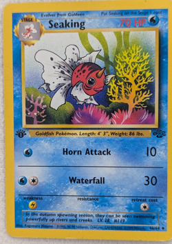 1999 Seaking #46 Jungle Regular Pokemon Card Uncommon 1st Edition - Image 2
