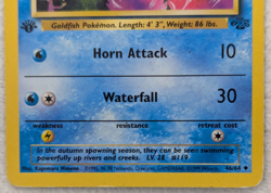 1999 Seaking #46 Jungle Regular Pokemon Card Uncommon 1st Edition - Image 4