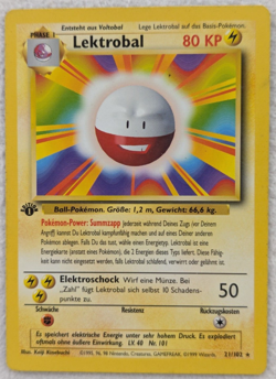 1999 Electrode Lektrobal #21 1st Ed Base Set German Regular Pokemon Card Rare - Image 1